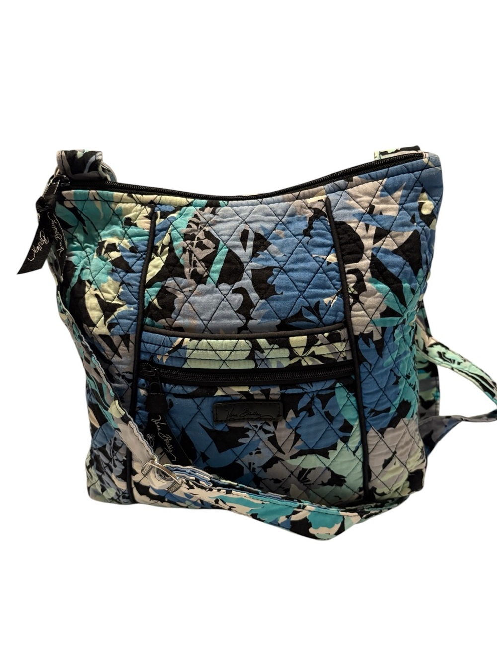 Vera Bradley Triple Zip Hipster Retired Camo Floral Print Crossbody